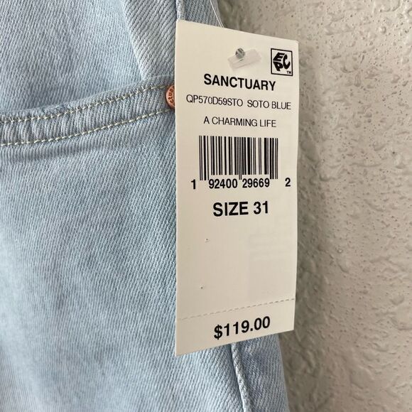 NWT Sanctuary Tapered Cropped High Rise Jeans Size 31 - Picture 3 of 10